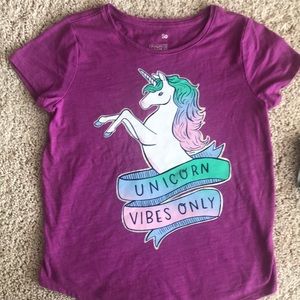 2 Unicorn Tees Size 8